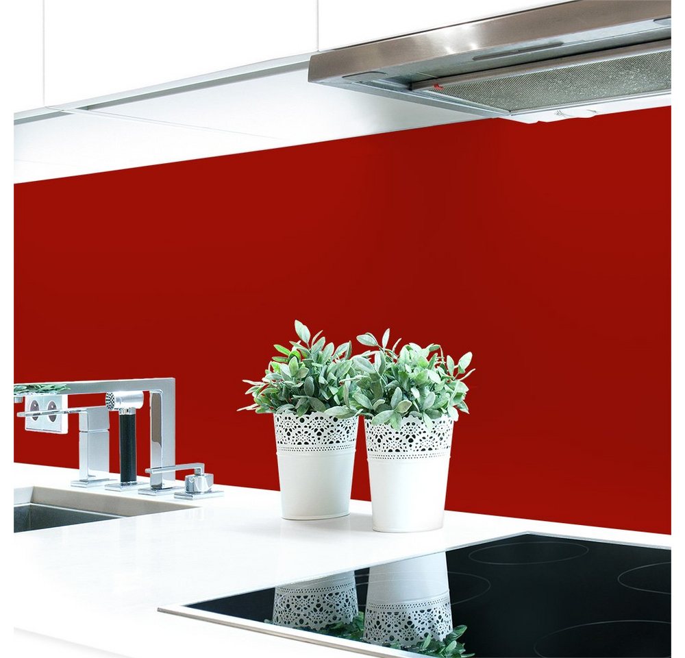 DRUCK-EXPERT Küchenrückwand Küchenrückwand Rottöne Unifarben Hart-PVC 0,4 mm selbstklebend von DRUCK-EXPERT