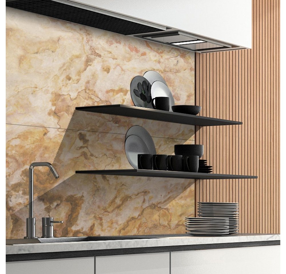 DRUCK-EXPERT Küchenrückwand Naturstein aus 100 % Echtstein - jede Platte ein Unikat von DRUCK-EXPERT