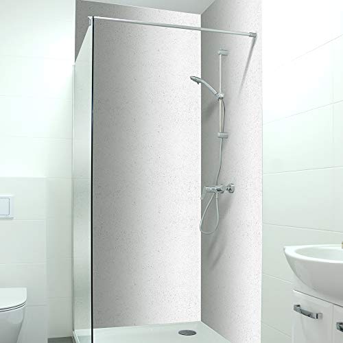 DRUCK-EXPERT Premium Duschrückwand 0,4 mm selbstklebendes Hart-PVC, Größe:3 x B 103 x H 240 cm Hochformat, Muster:Betonwand weiß DRUCK-EXPERT Premium Duschrückwand 0,4 mm selbstklebendes Hart-PVC, Größe:3 x B 103 x H 240 cm Hochformat, Muster:Betonwand weiß von DRUCK-EXPERT