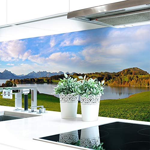 Küchenrückwand Bergsee Premium Hart-PVC 0,4 mm selbstklebend - Direkt auf die Fliesen, Größe:340 x 51 cm Küchenrückwand Bergsee Premium Hart-PVC 0,4 mm selbstklebend - Direkt auf die Fliesen, Größe:340 x 51 cm von DRUCK-EXPERT