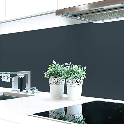 Küchenrückwand Grautöne Unifarben Premium Hart-PVC 0,4 mm selbstklebend, Größe:120 x 60 cm, Ral-Farben:Schiefergrau ~ RAL 7015 von DRUCK-EXPERT