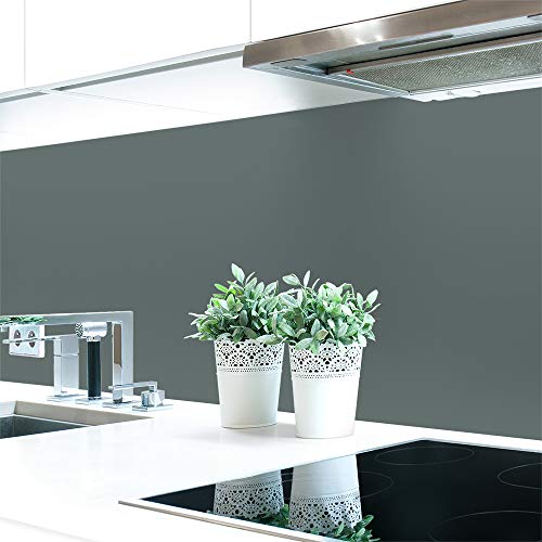 Küchenrückwand Grautöne Unifarben Premium Hart-PVC 0,4 mm selbstklebend, Größe:400 x 60 cm, Ral-Farben:Mausgrau ~ RAL 7005 von DRUCK-EXPERT