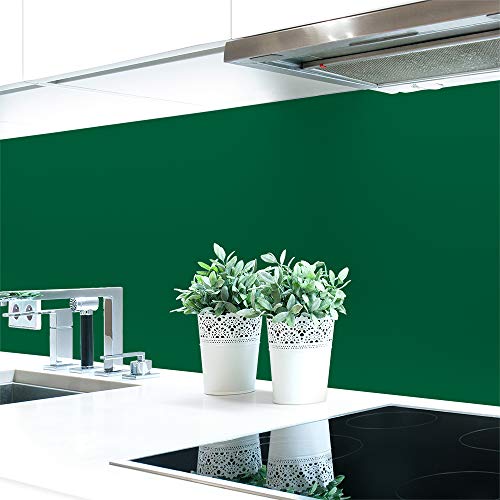 Küchenrückwand Grüntöne 2 Unifarben Premium Hart-PVC 0,4 mm selbstklebend - Direkt auf die Fliesen, Größe:Materialprobe A4, Ral-Farben:Kieferngrün ~ RAL 6028 von DRUCK-EXPERT