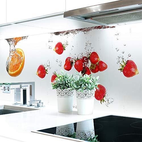 Küchenrückwand Obst Wasser Premium Hart-PVC 0,4 mm selbstklebend - Direkt auf die Fliesen, Größe:220 x 60 cm Küchenrückwand Obst Wasser Premium Hart-PVC 0,4 mm selbstklebend - Direkt auf die Fliesen, Größe:220 x 60 cm von DRUCK-EXPERT