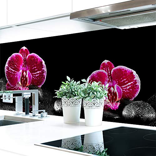 Küchenrückwand Orchideen Pink Premium Hart-PVC 0,4 mm selbstklebend - Direkt auf die Fliesen, Größe:400 x 60 cm Küchenrückwand Orchideen Pink Premium Hart-PVC 0,4 mm selbstklebend - Direkt auf die Fliesen, Größe:400 x 60 cm von DRUCK-EXPERT
