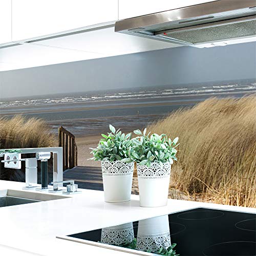 Küchenrückwand Ostsee Strand Premium Hart-PVC 0,4 mm selbstklebend - Direkt auf die Fliesen, Größe:280 x 80 cm von DRUCK-EXPERT
