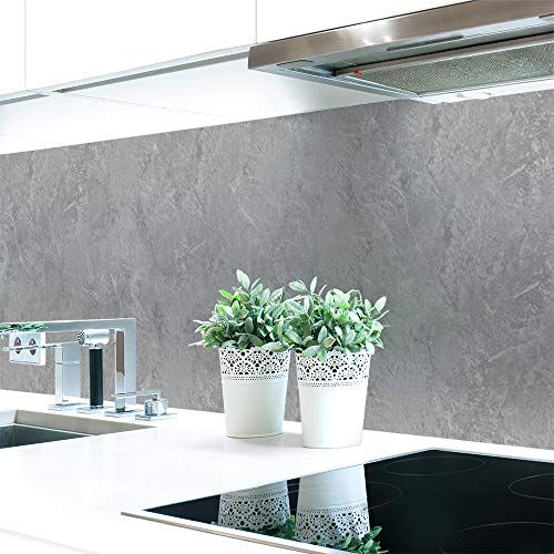 Küchenrückwand Steinwand Hellgrau Premium Hart-PVC 0,4 mm selbstklebend - Direkt auf die Fliesen, Größe:280 x 51 cm von DRUCK-EXPERT