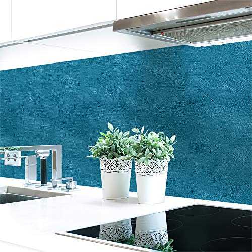 Küchenrückwand Wandstruktur Petrol Hart-PVC 0,4 mm selbstklebend - Direkt auf die Fliesen, Größe:340 x 60 cm Küchenrückwand Wandstruktur Petrol Hart-PVC 0,4 mm selbstklebend - Direkt auf die Fliesen, Größe:340 x 60 cm von DRUCK-EXPERT