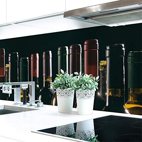 Küchenrückwand Wine Galery Premium Hart-PVC 0,4 mm selbstklebend - Direkt auf die Fliesen, Größe:220 x 51 cm Küchenrückwand Wine Galery Premium Hart-PVC 0,4 mm selbstklebend - Direkt auf die Fliesen, Größe:220 x 51 cm von DRUCK-EXPERT