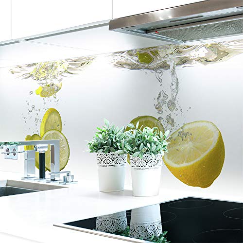 Küchenrückwand Zitronen Wasser Premium Hart-PVC 0,4 mm selbstklebend - Direkt auf die Fliesen, Größe:220 x 60 cm Küchenrückwand Zitronen Wasser Premium Hart-PVC 0,4 mm selbstklebend - Direkt auf die Fliesen, Größe:220 x 60 cm von DRUCK-EXPERT