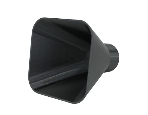 DRUCKKRAFT Absaugtrichter 110mm x 110mm – DN50 Anschluss | Werkstatt | Absauganlage | Absaugung | Absaugdüse | langlebig und robust | PETG, eckig, schwarz von DRUCKKRAFT