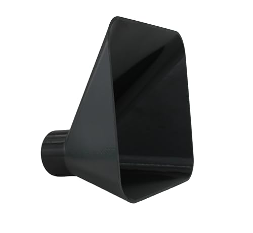 DRUCKKRAFT Absaugtrichter 160mm x 160mm – DN50 Anschluss | Werkstatt | Absauganlage | Absaugung | Absaugdüse | langlebig und robust | PETG, rechteckig, schwarz von DRUCKKRAFT