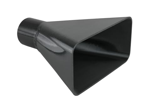 DRUCKKRAFT Absaugtrichter 160mm x 80mm – DN50 Anschluss | Werkstatt | Absauganlage | Absaugung | Absaugdüse | langlebig und robust | PETG, rechteckig, schwarz von DRUCKKRAFT
