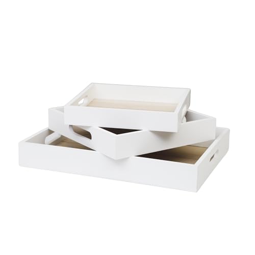3er-Set Holztablett Deko Tablett Holz Kerzentablett Holz Tablett Hoher Rand Dekotablett Holz Serviertablett Holz Holztablett rechteckig Couchtisch Deko Tablett mit Tragegriff Deko Tablett Weiß 3er-Set Holztablett Deko Tablett Holz Kerzentablett Holz Tablett Hoher Rand Dekotablett Holz Serviertablett Holz Holztablett rechteckig Couchtisch Deko Tablett mit Tragegriff Deko Tablett Weiß von DRULINE
