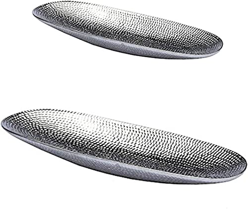 DRULINE 2er-Set Dekoschale Silber Obstschale modern Keramikschale Tisch-Deko Silber Hochzeitsdeko Silberschale Gebäckschale Obstteller Früchteschale Dekoschalen silberne Schalen Keramik Deko Tablett DRULINE 2er-Set Dekoschale Silber Obstschale modern Keramikschale Tisch-Deko Silber Hochzeitsdeko Silberschale Gebäckschale Obstteller Früchteschale Dekoschalen silberne Schalen Keramik Deko Tablett von DRULINE