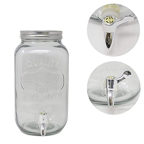 DRULINE 4 Liter Getränkespender Glance mit Hahn Saftspender Dispenser von DRULINE