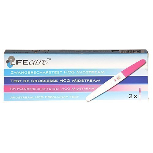 DRULINE 4 x Schwangerschaftstest Test Schwangerschaft Set Mittelstrahl 10 MIU/ml hCG Midstream Pregnancy Test von DRULINE