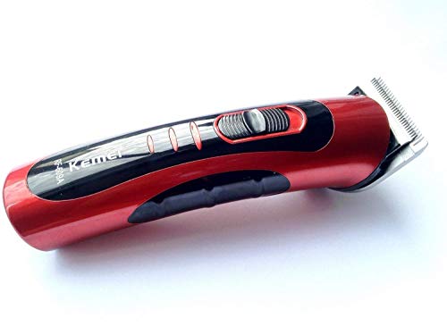 DRULINE Haarschneidemaschine Rasierer Trimmer RF-609A für Haare und Bart Längeneinstellungen Ladestation für Herren aus Metall | L x B x H 4 x 4 x 16.5 | Rot, Blau, Weiß von DRULINE