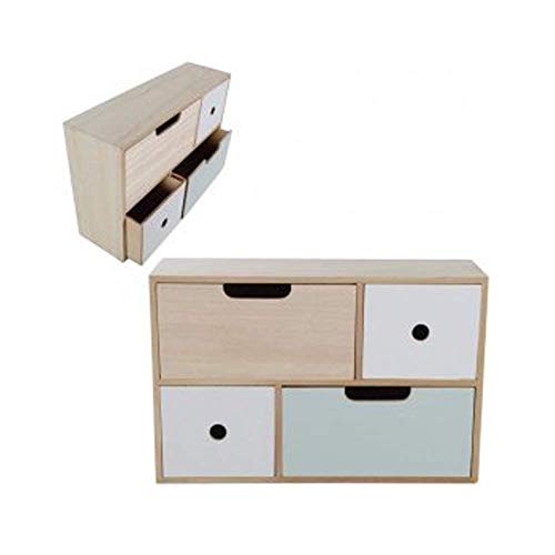 DRULINE Schreibtisch Organizer mit 4 Schubladen Schubladenbox Holz Kommode Holz Schmuckkästchen Holz Mini Kommode mit Schubladen Aufbewahrungsschrank klein Schmuckkiste Holz Schubladenkommode DRULINE Schreibtisch Organizer mit 4 Schubladen Schubladenbox Holz Kommode Holz Schmuckkästchen Holz Mini Kommode mit Schubladen Aufbewahrungsschrank klein Schmuckkiste Holz Schubladenkommode von DRULINE