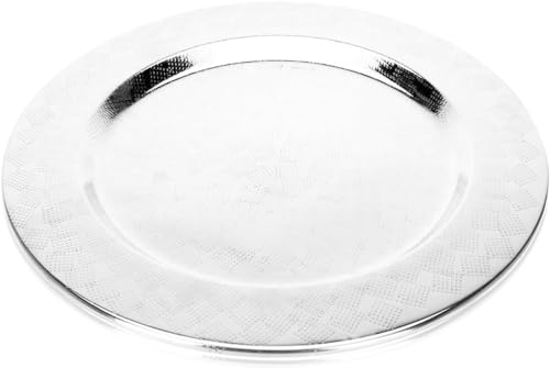 Ø 35 cm Platzteller Edelstahl silberner Dekoteller Weihnachten Servierteller rund Dekoplatte Metallteller Deko Unterteller Silber Deko Teller Silberteller für Kerzen Edelstahl Platzteller Hammerschlag Ø 35 cm Platzteller Edelstahl silberner Dekoteller Weihnachten Servierteller rund Dekoplatte Metallteller Deko Unterteller Silber Deko Teller Silberteller für Kerzen Edelstahl Platzteller Hammerschlag von DRULINE