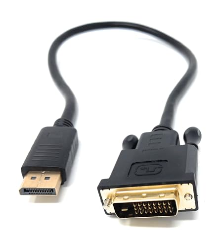 0,5 m DisplayPort-Stecker auf DVI-Stecker, DP-auf-DVI-Monitoradapterkabel für PC, Laptop, Grafikkarte auf Display, Projektor, HDTV 0,5 m DisplayPort-Stecker auf DVI-Stecker, DP-auf-DVI-Monitoradapterkabel für PC, Laptop, Grafikkarte auf Display, Projektor, HDTV von DRUT