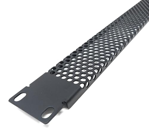 1U Mesh Belüftete Blindplatte - Metallplatte für 48.3 cm Rack, Serverschrank, Netzwerkgehäuse, verbessert den Luftstrom & Kabelmanagement (1) von DRUT