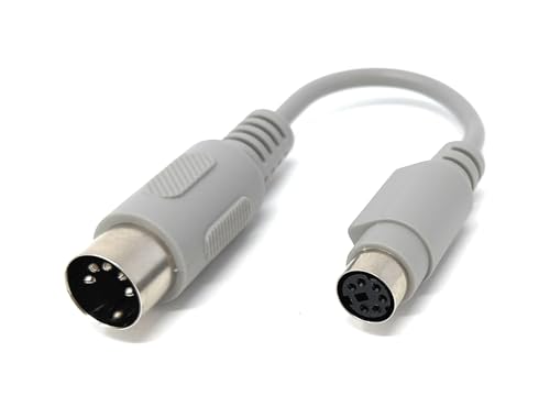 Adapterkabel 5-poliger DIN-Stecker auf 6-polige Mini-DIN-Buchse – 15 cm MIDI-Konverterkabel für Musikinstrumente, Tastaturen, AT auf PS/2 Geräteumwandlung Adapterkabel 5-poliger DIN-Stecker auf 6-polige Mini-DIN-Buchse – 15 cm MIDI-Konverterkabel für Musikinstrumente, Tastaturen, AT auf PS/2 Geräteumwandlung von DRUT