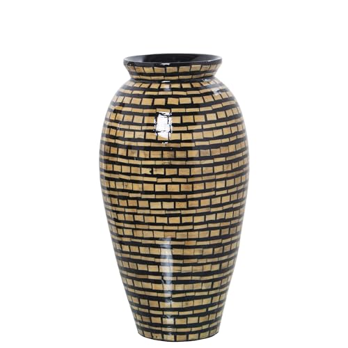 Bodenvase aus Holz in Natur und Schwarz, 21 x 40 cm Bodenvase aus Holz in Natur und Schwarz, 21 x 40 cm von DRW