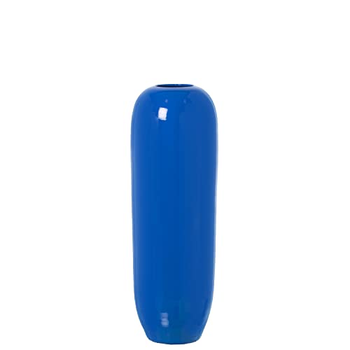 Bodenvase aus Keramik in glänzendem Blau, 60 x 19 x 19 cm Bodenvase aus Keramik in glänzendem Blau, 60 x 19 x 19 cm von DRW
