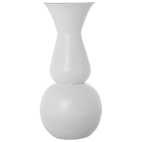 Bodenvase aus Metall, Eisen, weiß, Ø40 x 83 cm Bodenvase aus Metall, Eisen, weiß, Ø40 x 83 cm von DRW