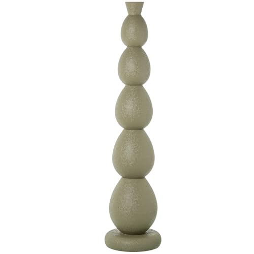 Bodenvase aus Metall, matt, Grün, Ø27 x 115 cm von DRW