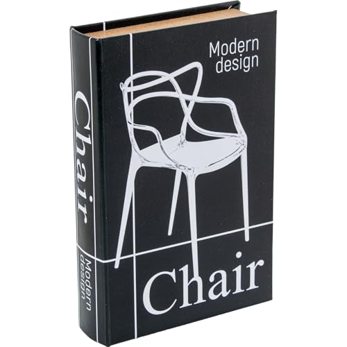 Buchbox aus Holz DM mit Geldkassette aus schwarzem und weißem Metall, 26 x 17 x 5 cm Buchbox aus Holz DM mit Geldkassette aus schwarzem und weißem Metall, 26 x 17 x 5 cm von DRW