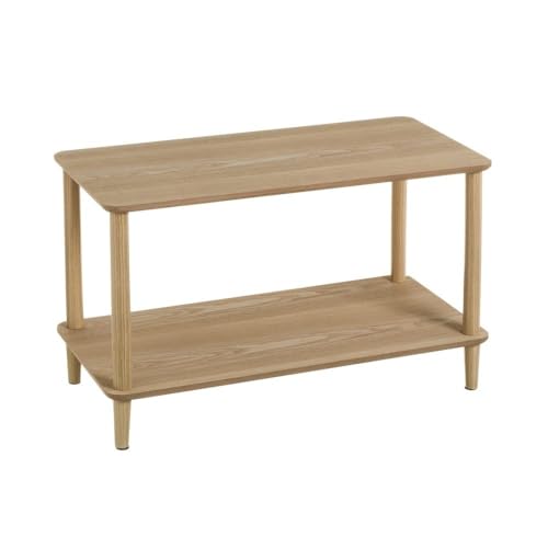 Couchtisch mit 2 Einlegeböden aus MDF Kiefer in Natur von DRW