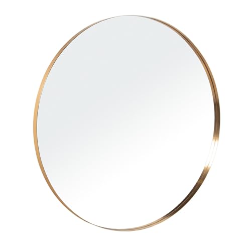 DRW 72166 Runder Wandspiegel aus Metall in Gold, 100 x 100 x 3 cm, Medidas: 100x100x3cm DRW 72166 Runder Wandspiegel aus Metall in Gold, 100 x 100 x 3 cm, Medidas: 100x100x3cm von DRW