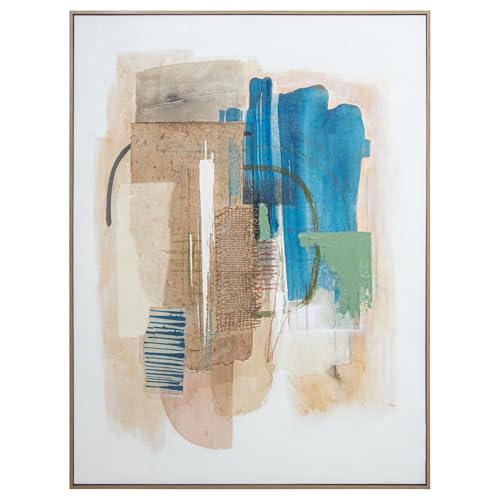 DRW Abstraktes Leinwandbild mit PS-Rahmen in Mehrfarbig, 90 x 4 x 120 cm von DRW