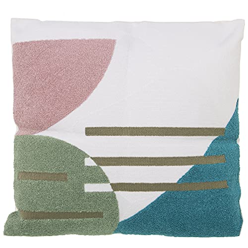 DRW Abstraktes quadratisches Kissen mit Reißverschluss, Polyester, 45 x 45 cm DRW Abstraktes quadratisches Kissen mit Reißverschluss, Polyester, 45 x 45 cm von DRW