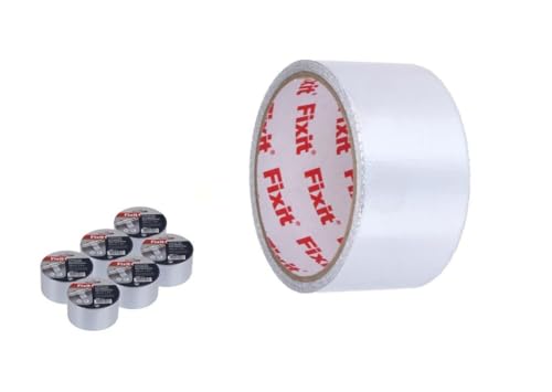 DRW Aluminium-Klebeband mit Faser, 6 Stück, 48 mm x 15 m DRW Aluminium-Klebeband mit Faser, 6 Stück, 48 mm x 15 m von DRW