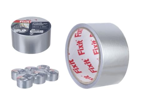 DRW Aluminium-Klebeband mit Haustierschicht, 6 Stück, 48 mm x 10 m DRW Aluminium-Klebeband mit Haustierschicht, 6 Stück, 48 mm x 10 m von DRW