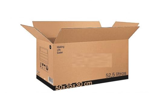 DRW Amerikanischer Karton, einfacher K, 12 Stück, 50 x 35 x 30 cm DRW Amerikanischer Karton, einfacher K, 12 Stück, 50 x 35 x 30 cm von DRW