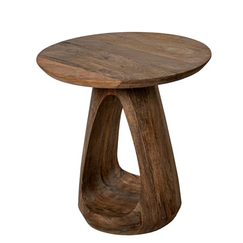 DRW Beistelltisch aus Holz mit Basis in Natur, 50 x 50 x 50 cm DRW Beistelltisch aus Holz mit Basis in Natur, 50 x 50 x 50 cm von DRW