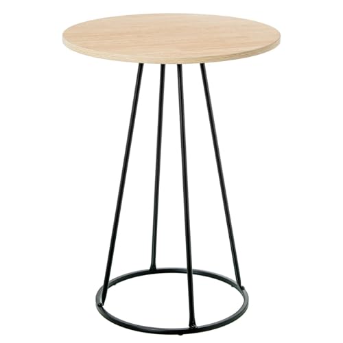 DRW Beistelltisch aus Holz und Metall in Natur und Schwarz, 40 x 40 x 54,5 cm DRW Beistelltisch aus Holz und Metall in Natur und Schwarz, 40 x 40 x 54,5 cm von DRW