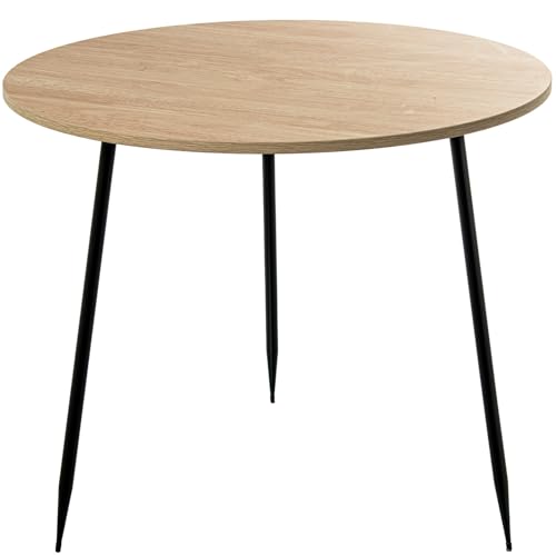 DRW Beistelltisch aus Holz und Metallbeine in Natur und Schwarz, 60 x 60 x 50 cm DRW Beistelltisch aus Holz und Metallbeine in Natur und Schwarz, 60 x 60 x 50 cm von DRW