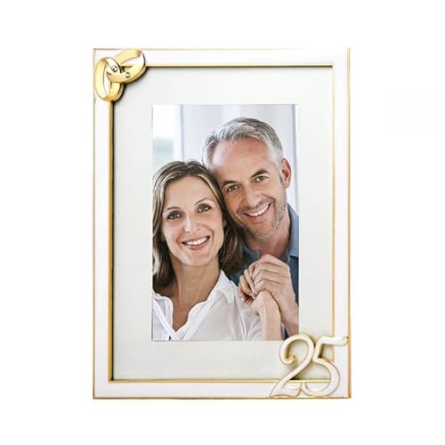 DRW Bilderrahmen 25. Hochzeitstag Metall Gold 20 cm DRW Bilderrahmen 25. Hochzeitstag Metall Gold 20 cm von DRW