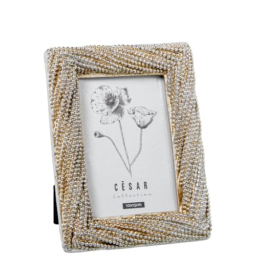 DRW Bilderrahmen aus Kunstharz, 10 x 15 cm, silberfarben, 10 x 1,5 x 15 cm DRW Bilderrahmen aus Kunstharz, 10 x 15 cm, silberfarben, 10 x 1,5 x 15 cm von DRW