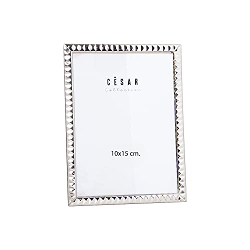 DRW Bilderrahmen aus Metall für Foto, 10 x 15 cm, silberfarben, 10,3 x 15,3 cm DRW Bilderrahmen aus Metall für Foto, 10 x 15 cm, silberfarben, 10,3 x 15,3 cm von DRW