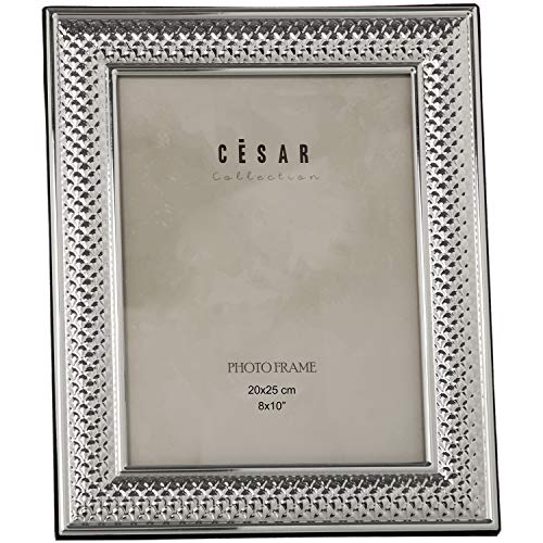 DRW Bilderrahmen aus Metall für Fotos 20 x 25 cm Silber 20 x 25 cm DRW Bilderrahmen aus Metall für Fotos 20 x 25 cm Silber 20 x 25 cm von DRW