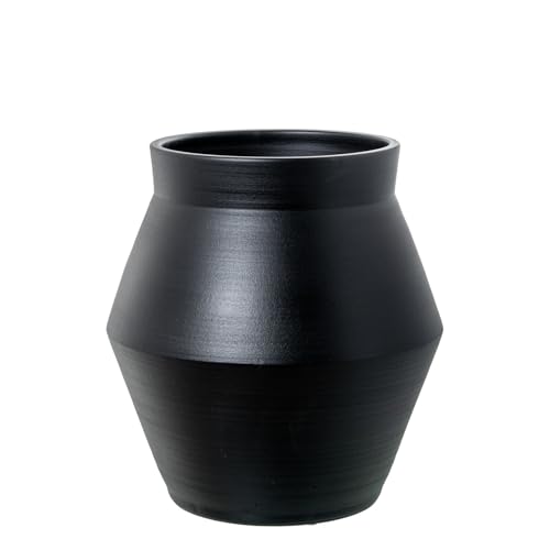 DRW Blumentopf aus Keramik, Mattschwarz, 35 x 35 x 38 cm DRW Blumentopf aus Keramik, Mattschwarz, 35 x 35 x 38 cm von DRW