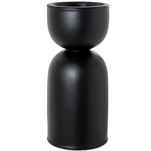 DRW Blumentopf mit Fuß aus Kunstharz, Schwarz, 40 x 40 x 90 cm DRW Blumentopf mit Fuß aus Kunstharz, Schwarz, 40 x 40 x 90 cm von DRW