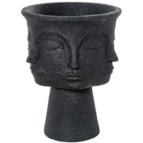 DRW Blumentopf mit dreiseitigem Fuß aus Kunstharz, schwarz, genarbt, 49 x 49 x 62 cm DRW Blumentopf mit dreiseitigem Fuß aus Kunstharz, schwarz, genarbt, 49 x 49 x 62 cm von DRW