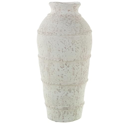 DRW Bodenvase aus Keramik, Weiß, 21 x 21 x 43 cm DRW Bodenvase aus Keramik, Weiß, 21 x 21 x 43 cm von DRW